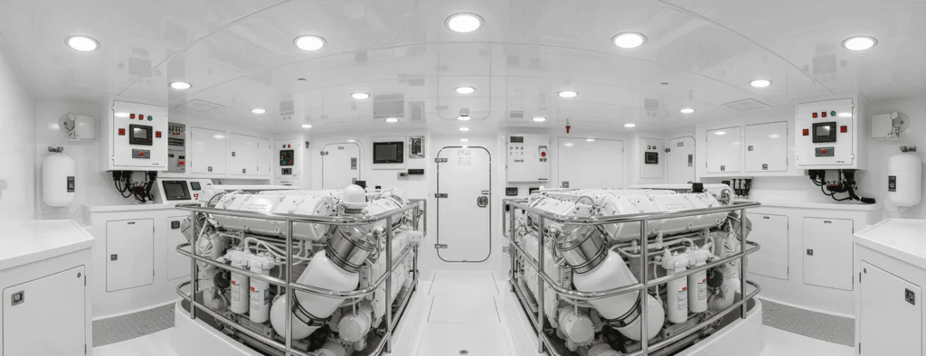 Yacht engine-room lighting